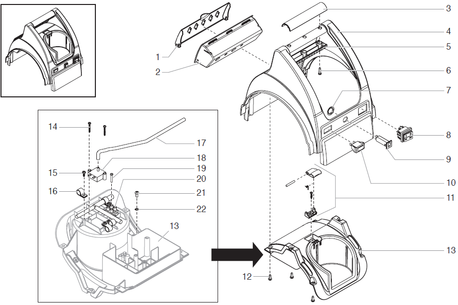 CapSpray 95 Upper Housing Assembly Parts